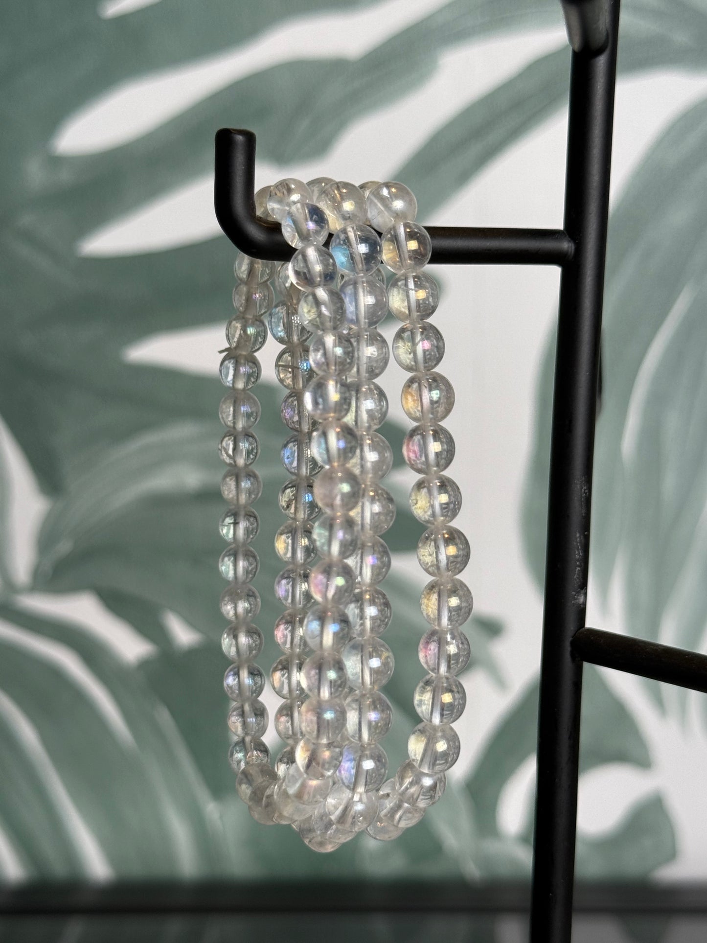 Angel aura armband 6mm (vrede & intuitie)