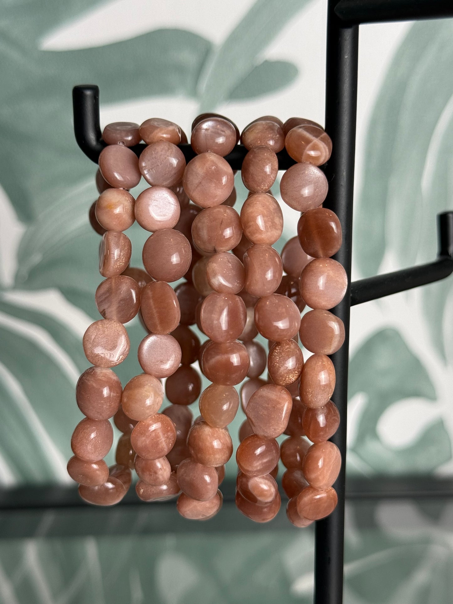 Maansteen x zonnesteen armband getrommeld (intuitie & vruchtbaarheid)