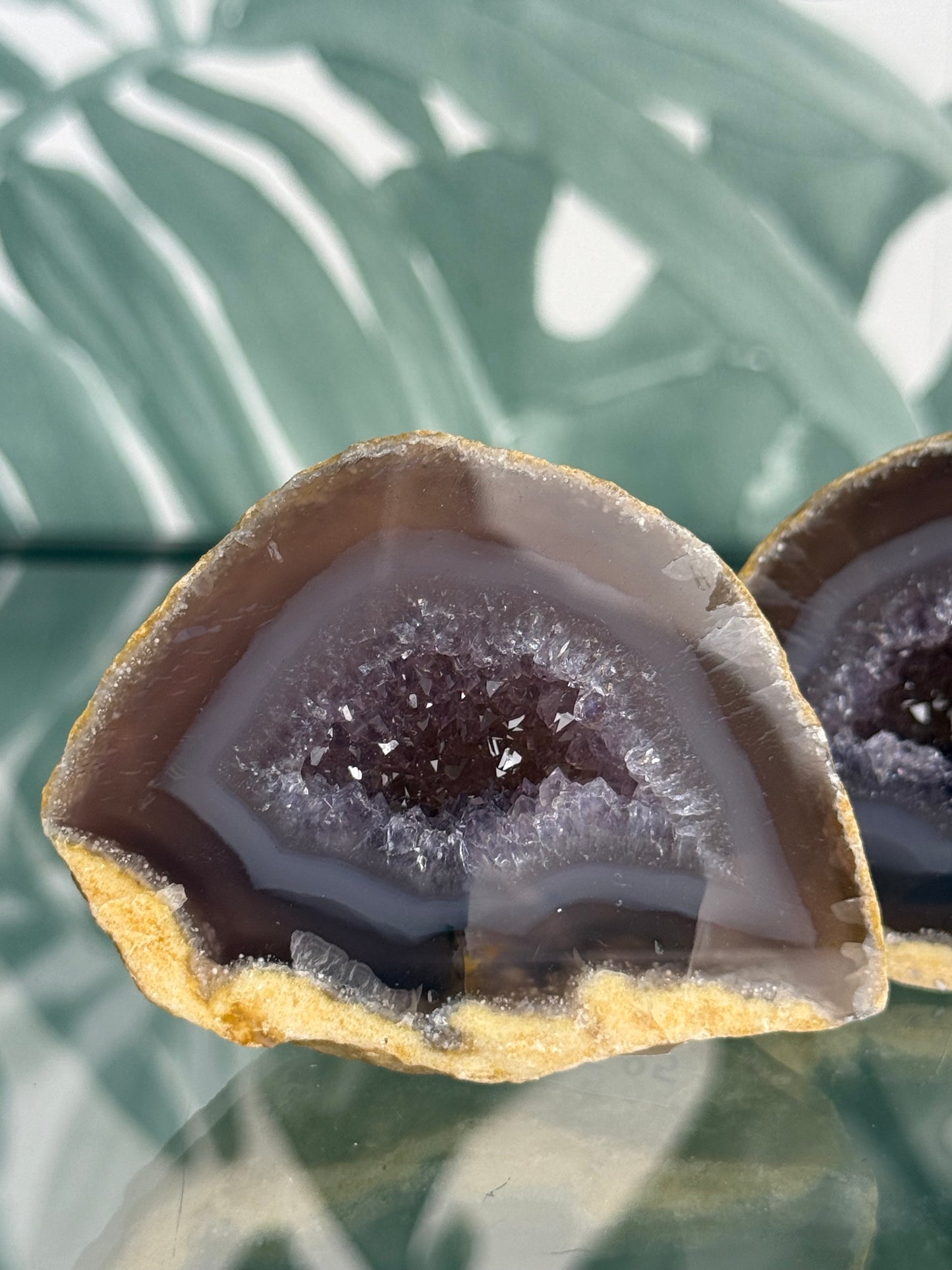Agaat geode paar #no.21