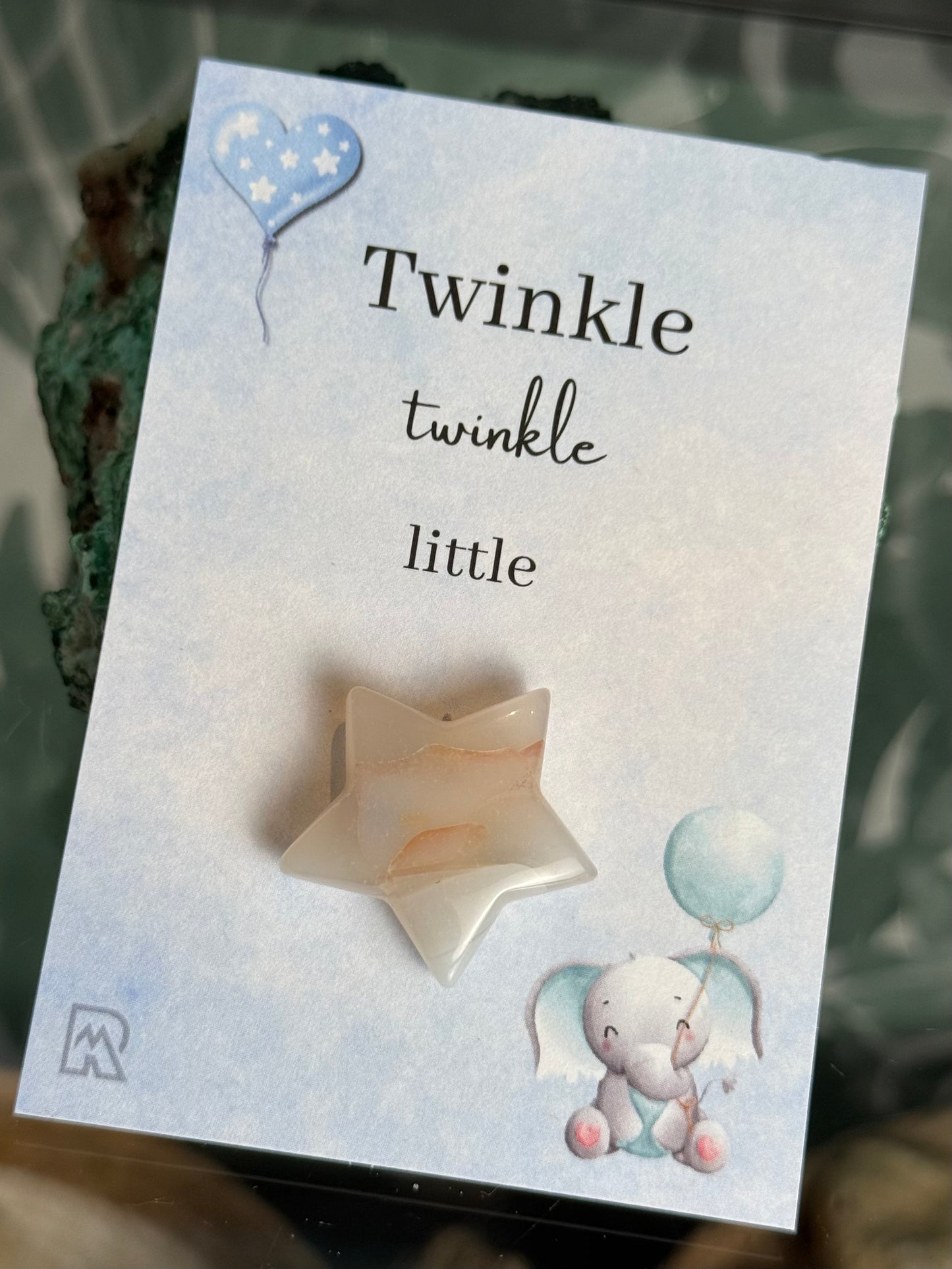 Twinkle twinkle little star agaat (blauw)