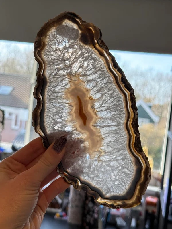 Agaat schijf natuurlijk #no.137