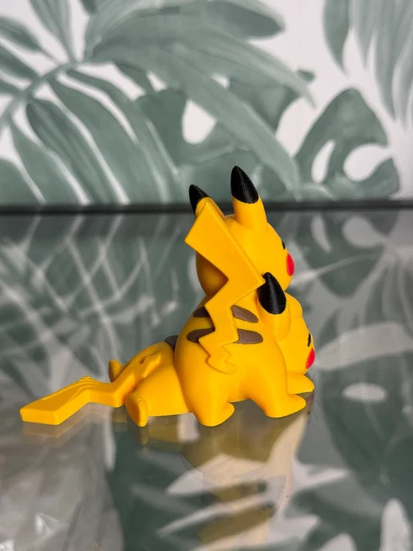 2 knuffelende pikachus
