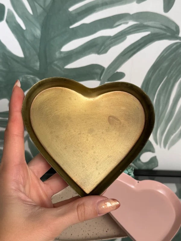 Schaaltje hart – zwart, roze, goud of wit gestipt