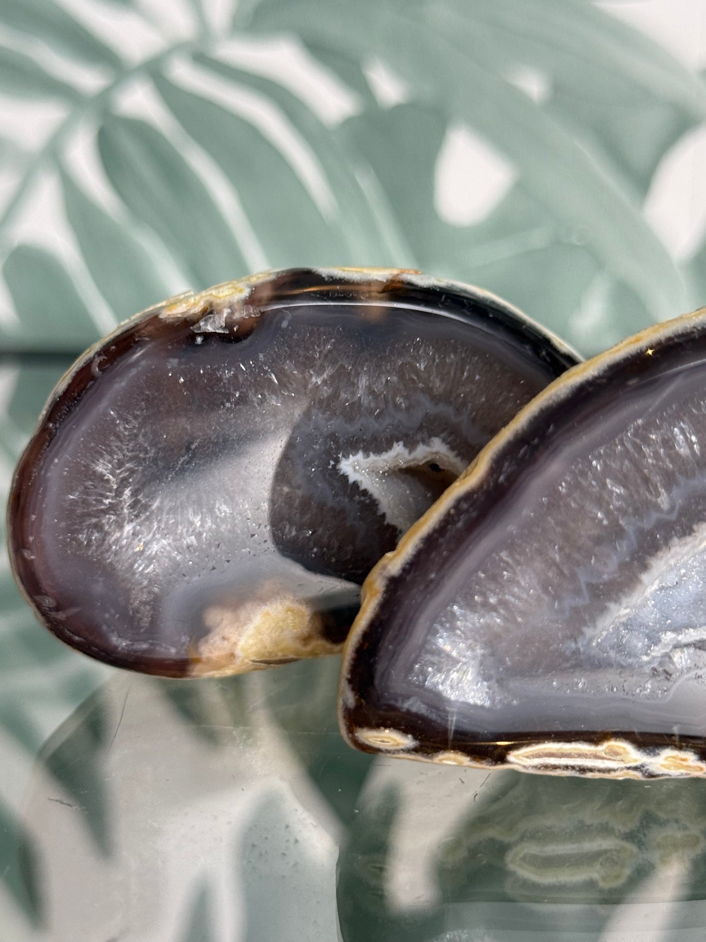 Agaat geode paar #no.43