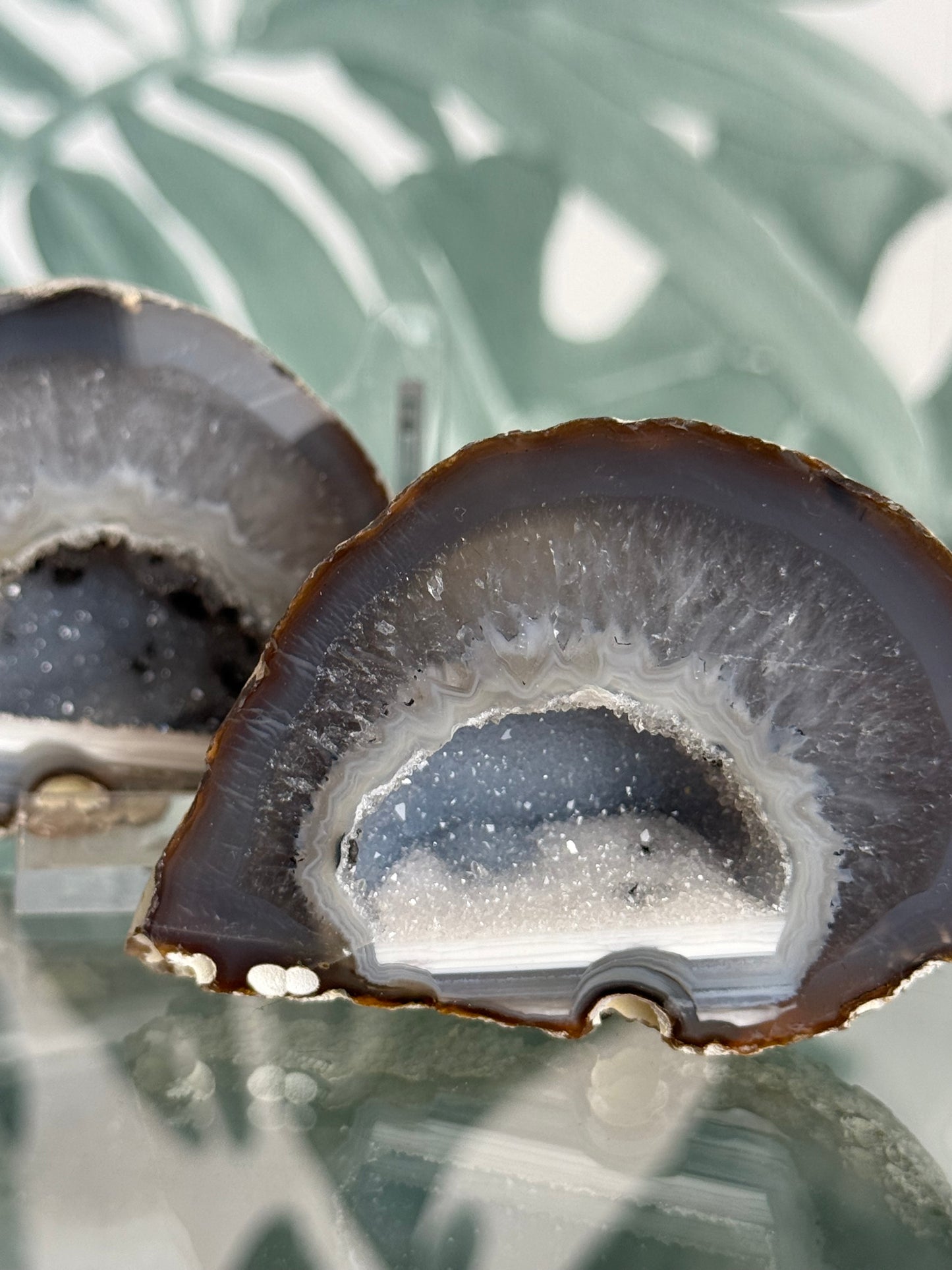 Agaat geode paar #no.18