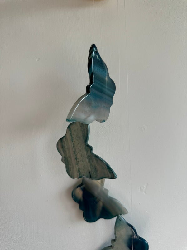 Agaat hanger vlinder (blauw)