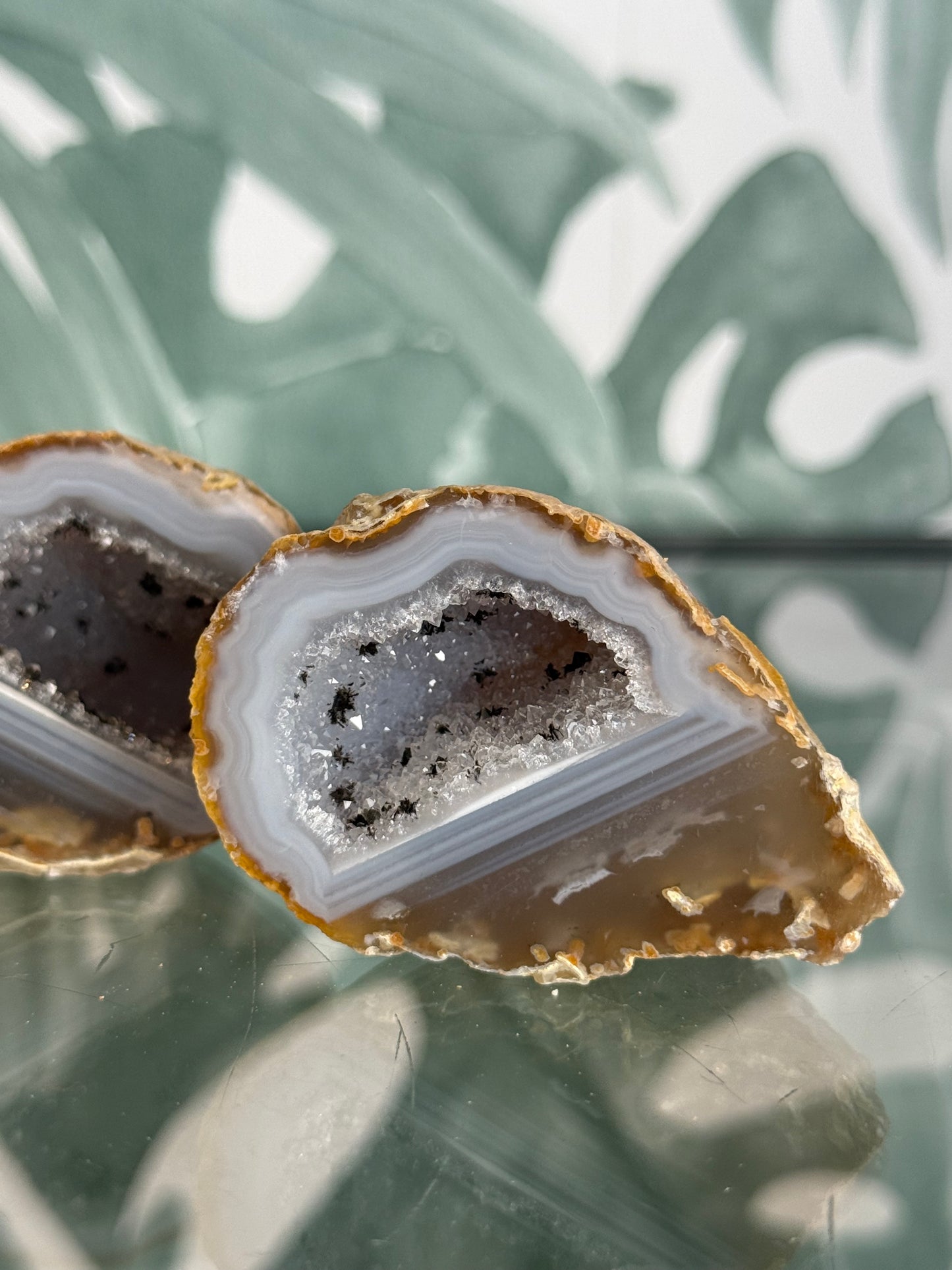Agaat geode paar #no.10