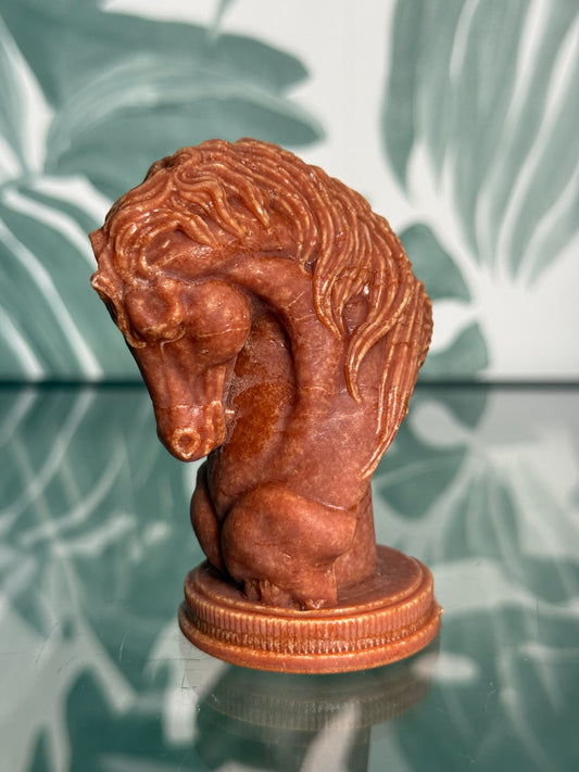 Amberblokje paardenhoofd -original amber