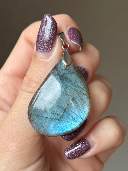 Labradoriet kettinghanger #no.3 (bescherming & intuitie)