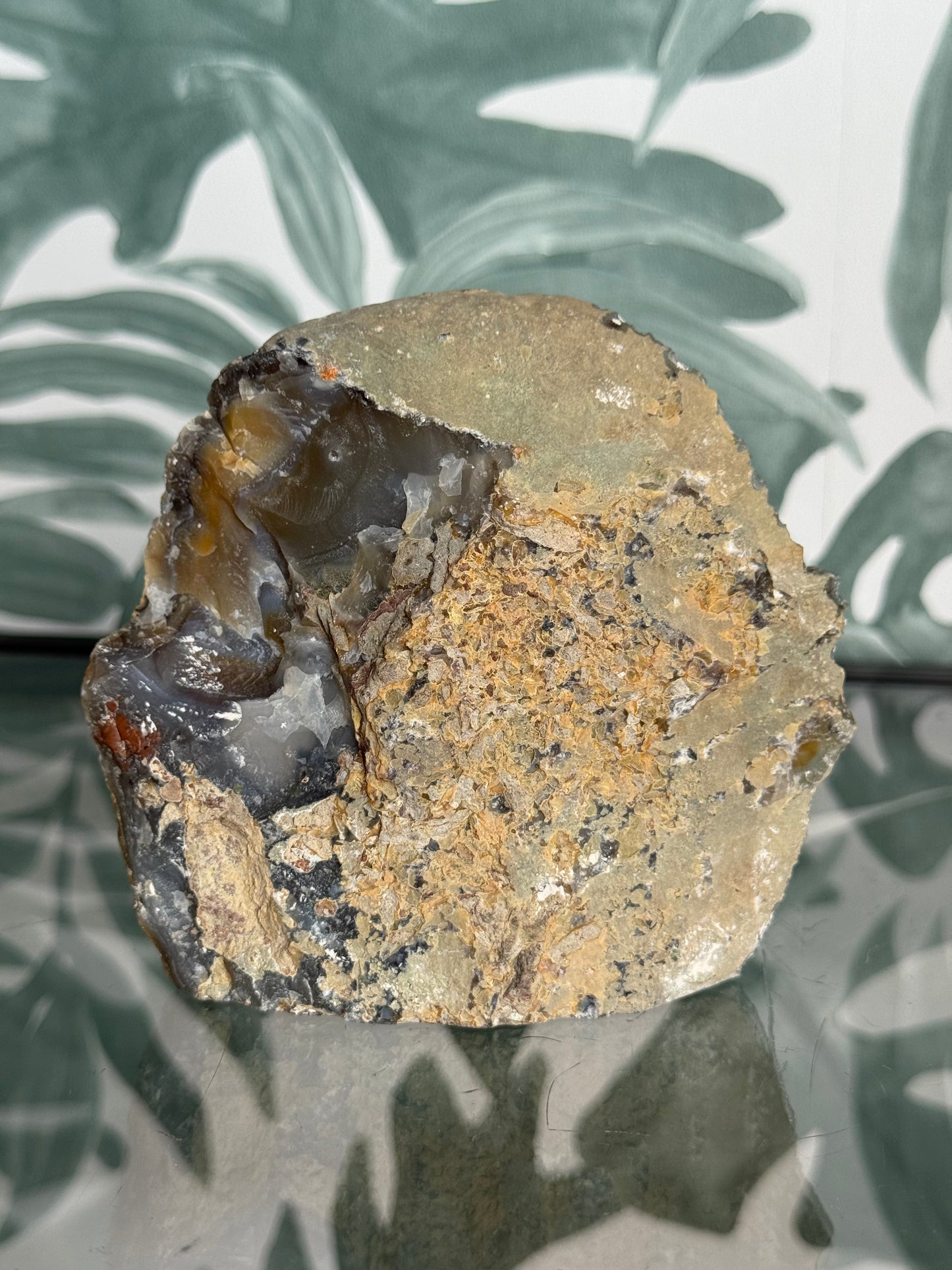 Agaat geode op standvlak #no.38