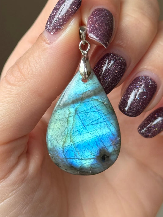 Labradoriet kettinghanger #no.5 (bescherming & intuitie)