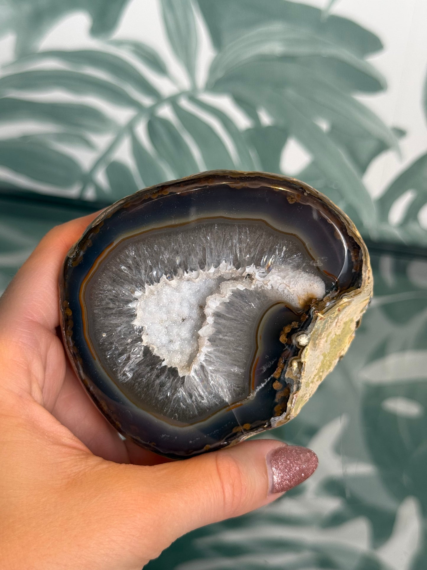 Agaat geode paar #no.42