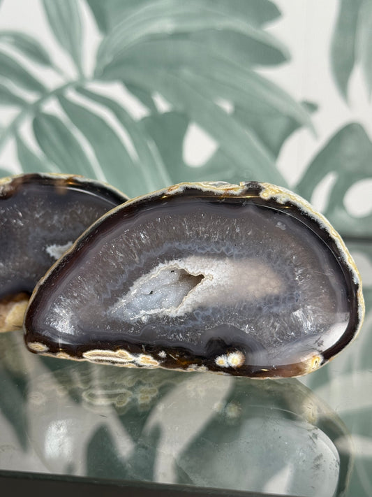 Agaat geode paar #no.43