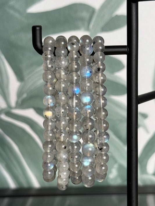 Labradoriet armband 6 mm – bescherming, intuïtie & kracht