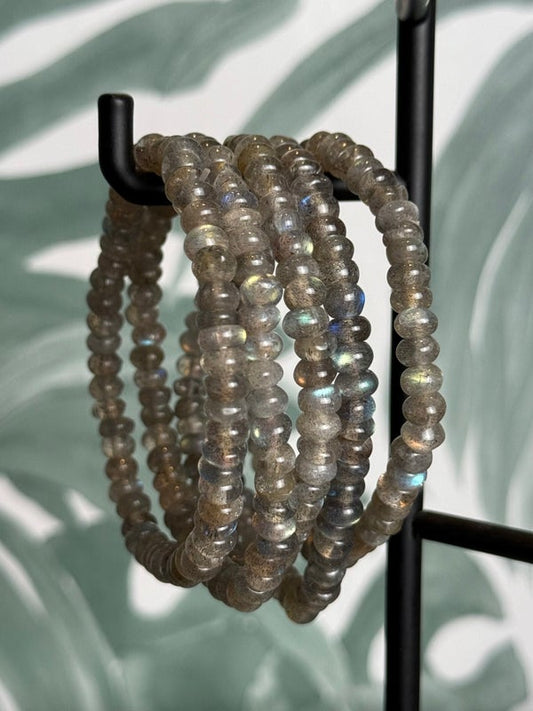 Labradoriet donut armband (bescherming & intuitie)