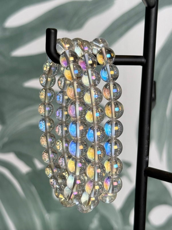Angel aura armband 8 mm (vrede & intuitie)