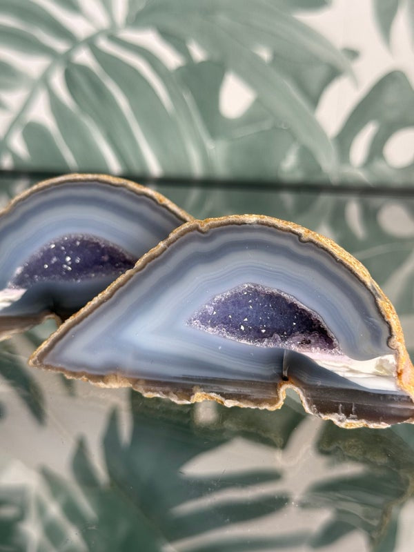 Agaat geode paar #no.4