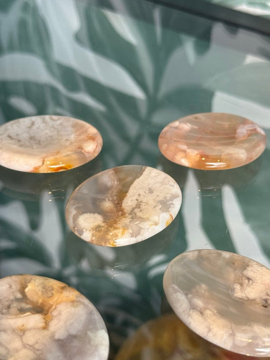 Bloemagaat worry stone (groei & zelfvertrouwen)
