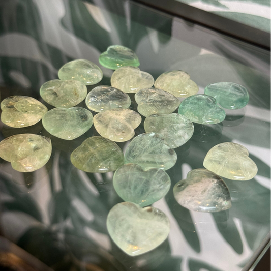 Groene fluoriet hartje