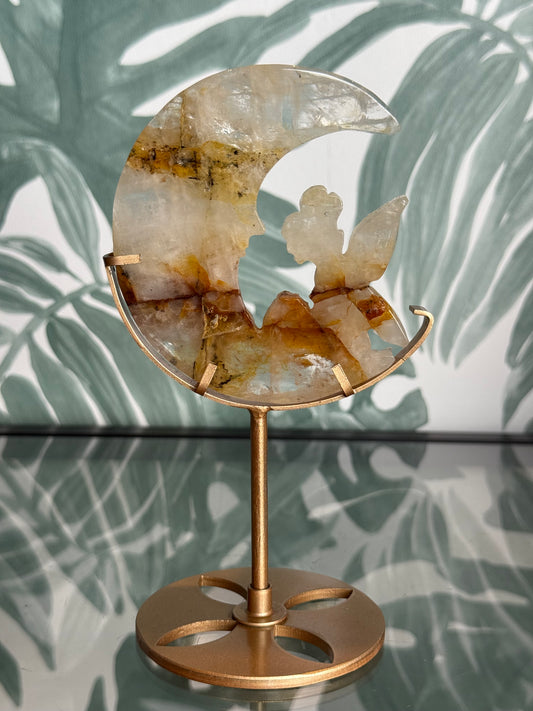 Limonietkwarts elfje op maan