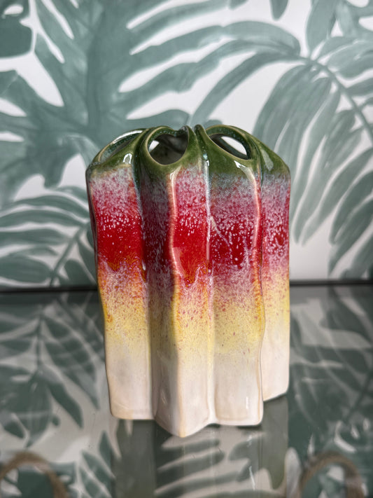 Keramieken vaasje met kleurverloop
