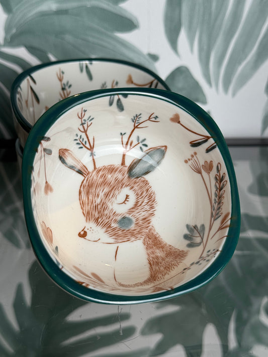 Keramiek schaaltje met hertje - Clayre & eef