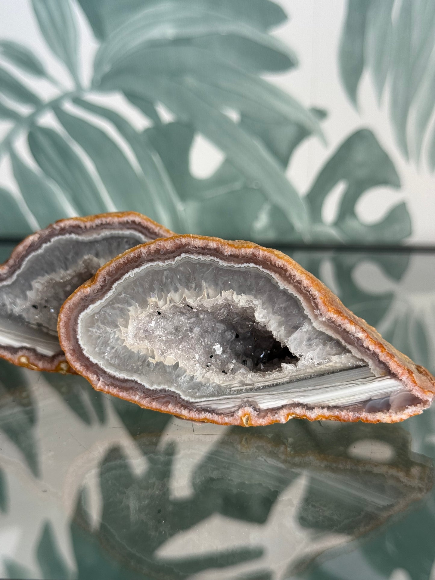 Agaat geode paar - no.243