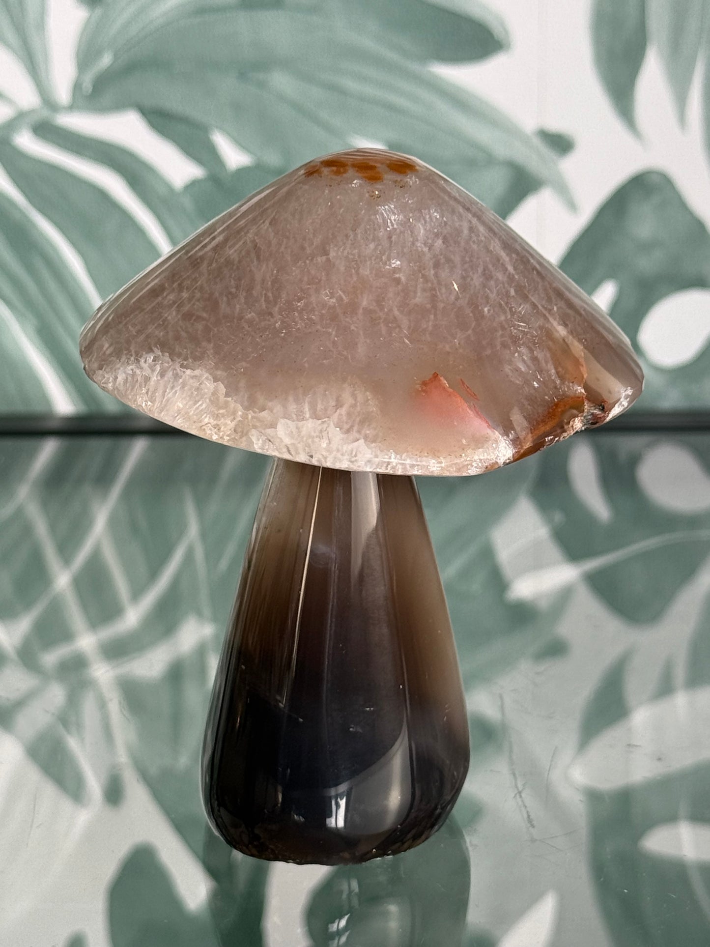 đ Agaat Amethist Paddenstoel â Natuurlijke Edelsteen Carving