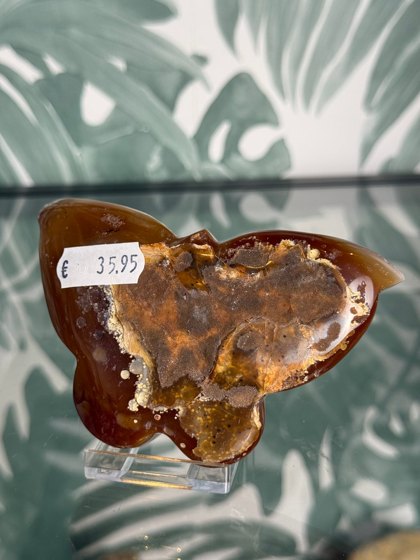 Agaat met amethist vlinder #no.112