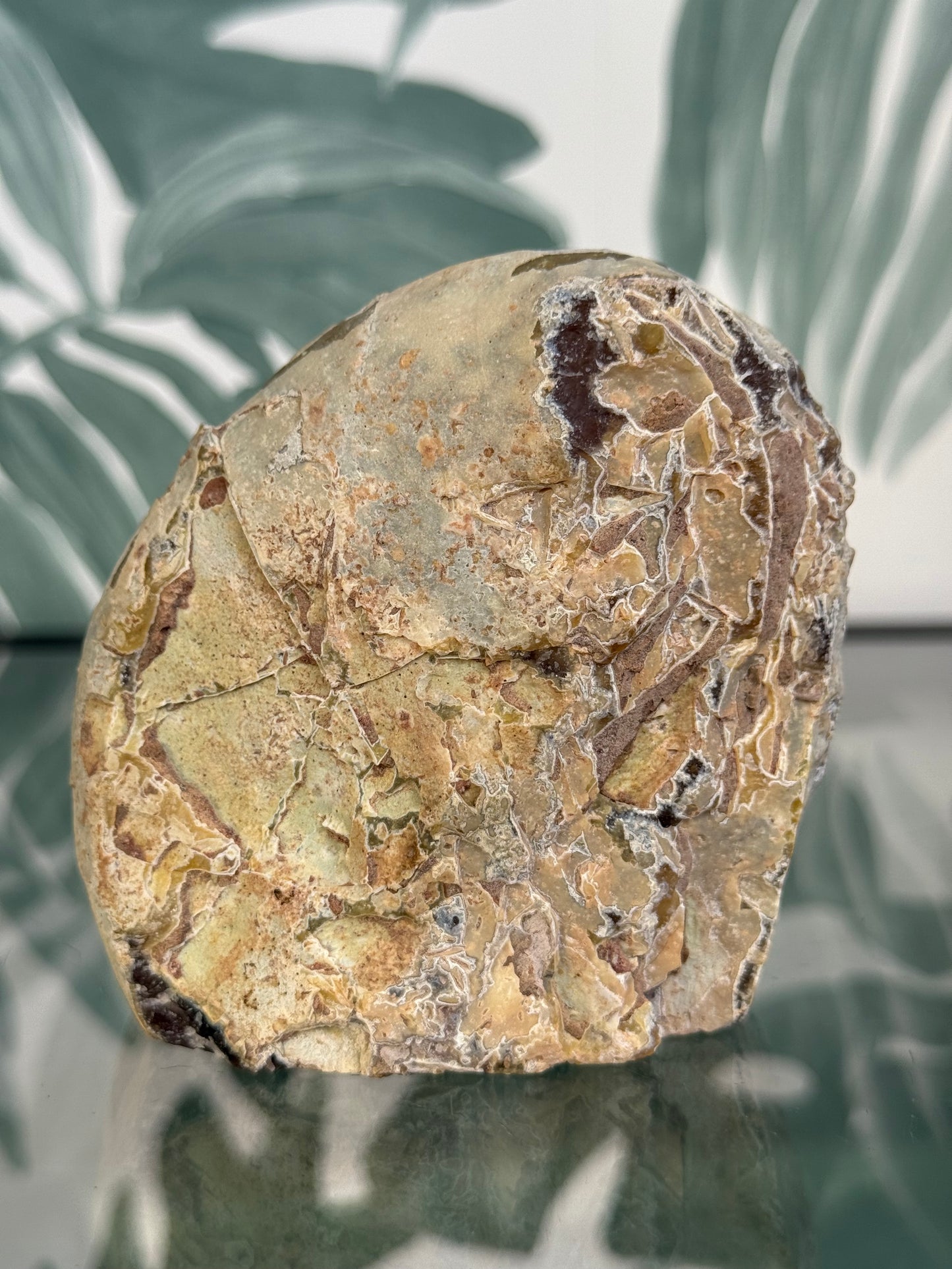 Agaat geode op standvlak - no.133