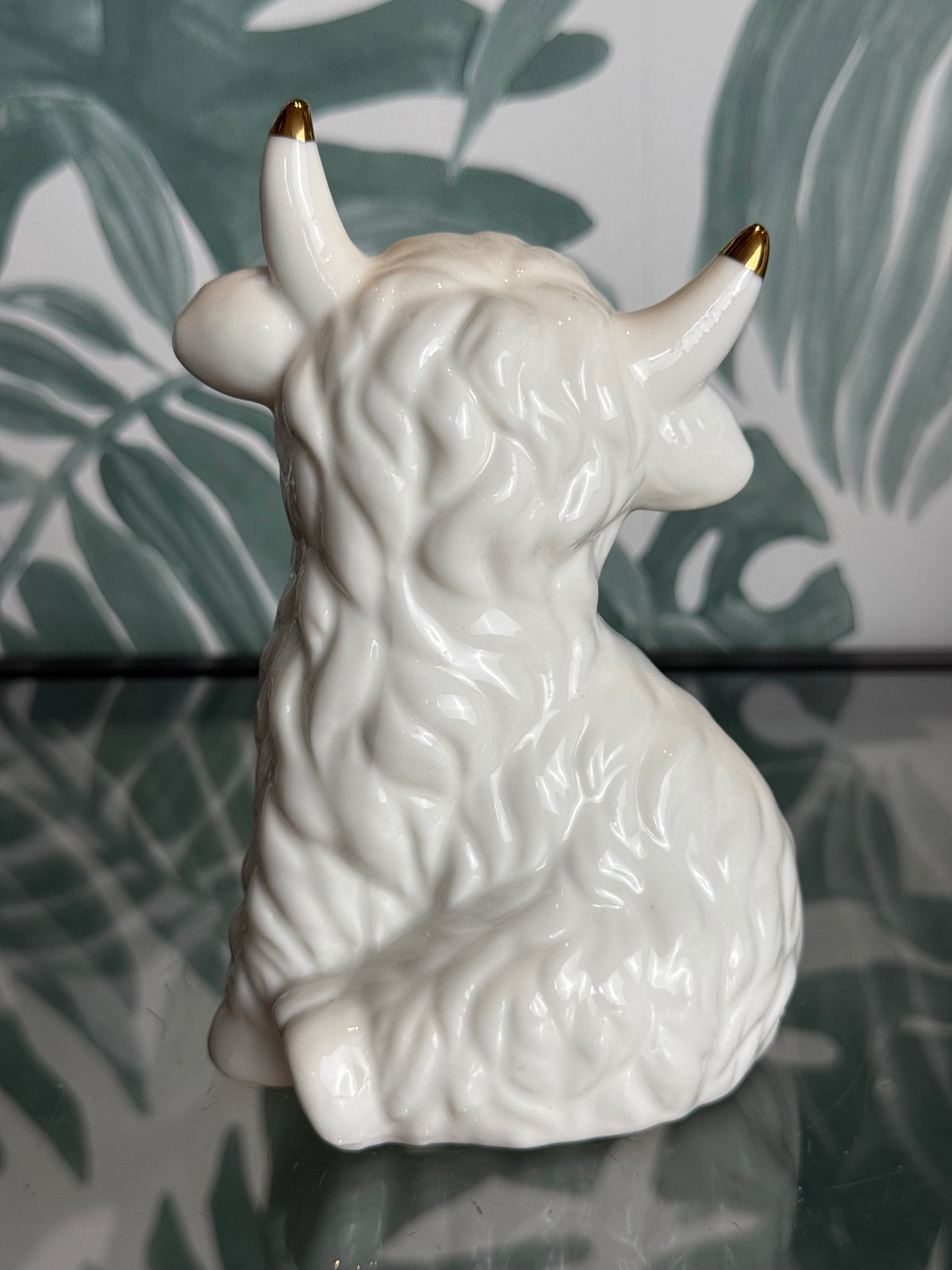 Schotse Hooglander Sfeerlamp – Keramiek | 15 cm