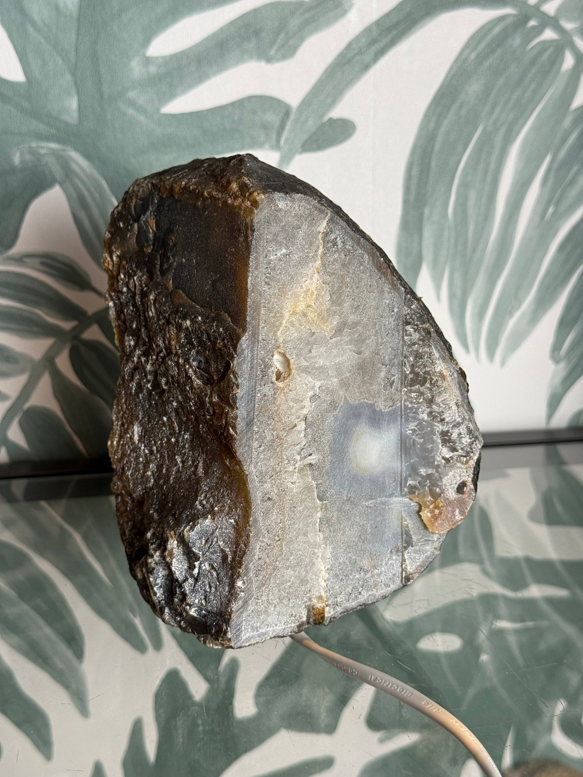 Agaat geode lamp - no.1