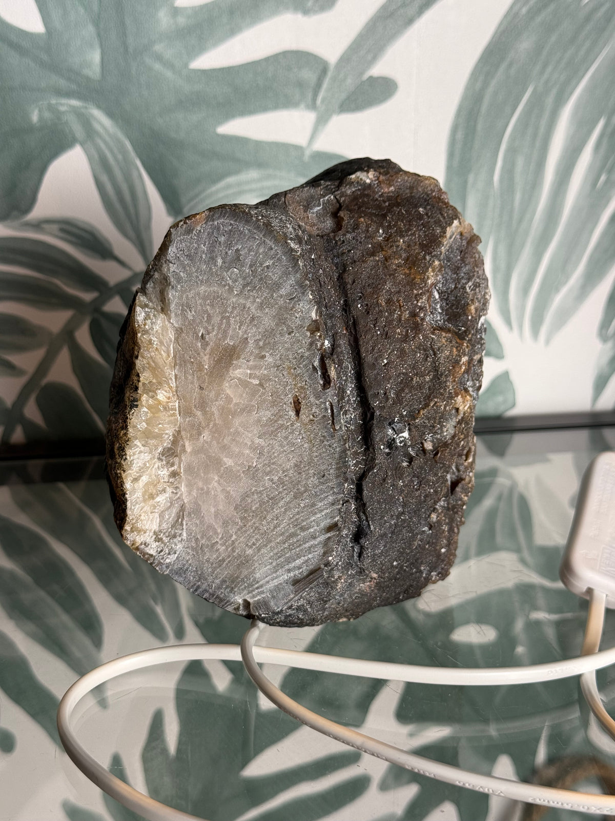 Agaat geode lamp - no.2