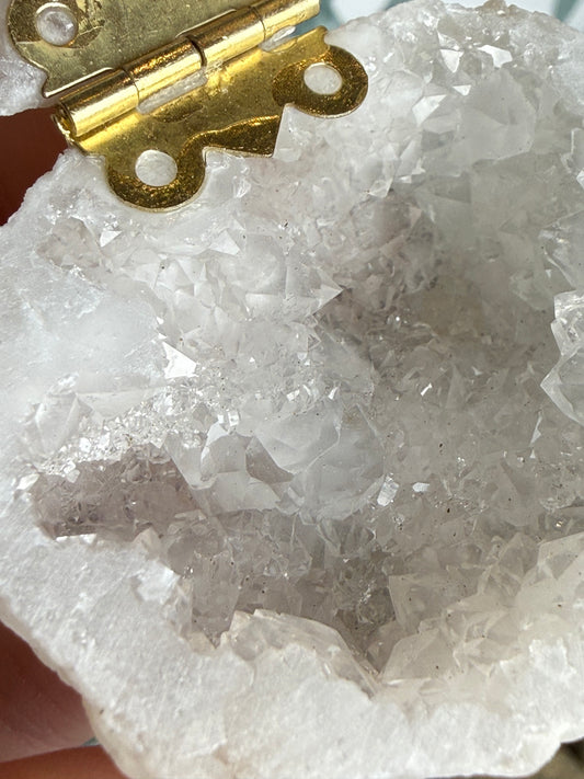 Kwarts geode sieradendoosje - no.267