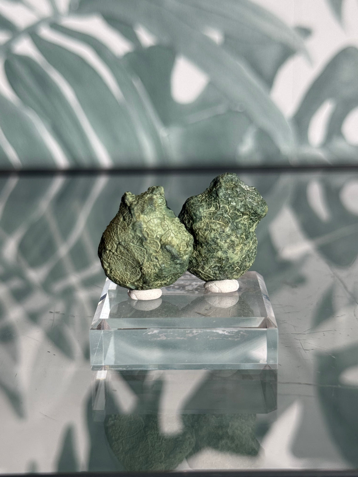 Tabasco agaat geode paar