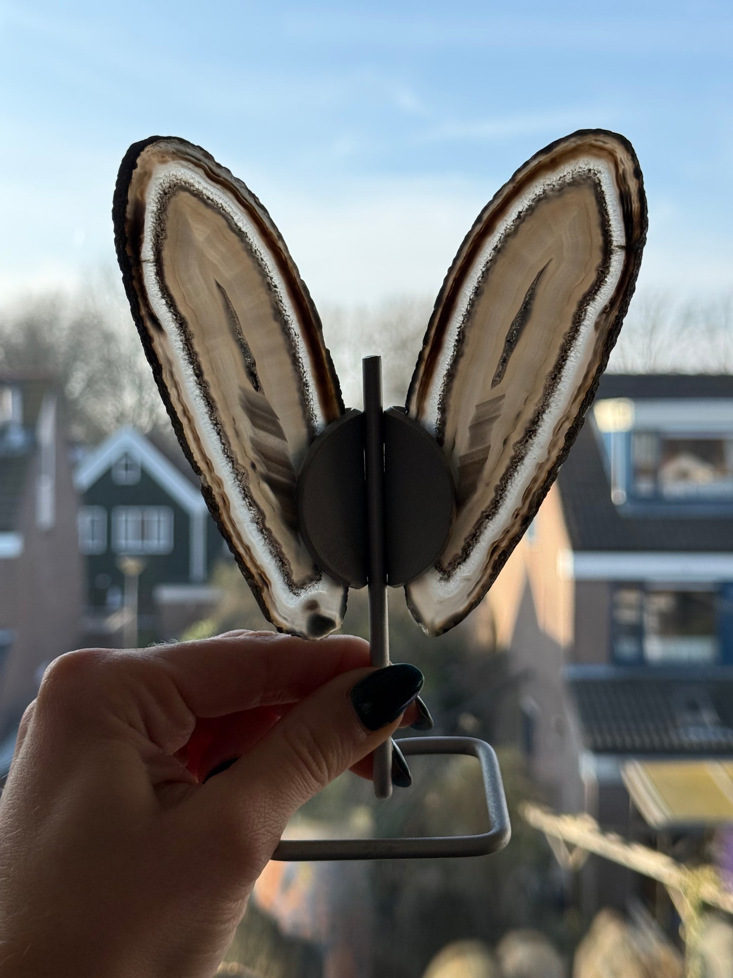 Agaat vlinder op standaard -170