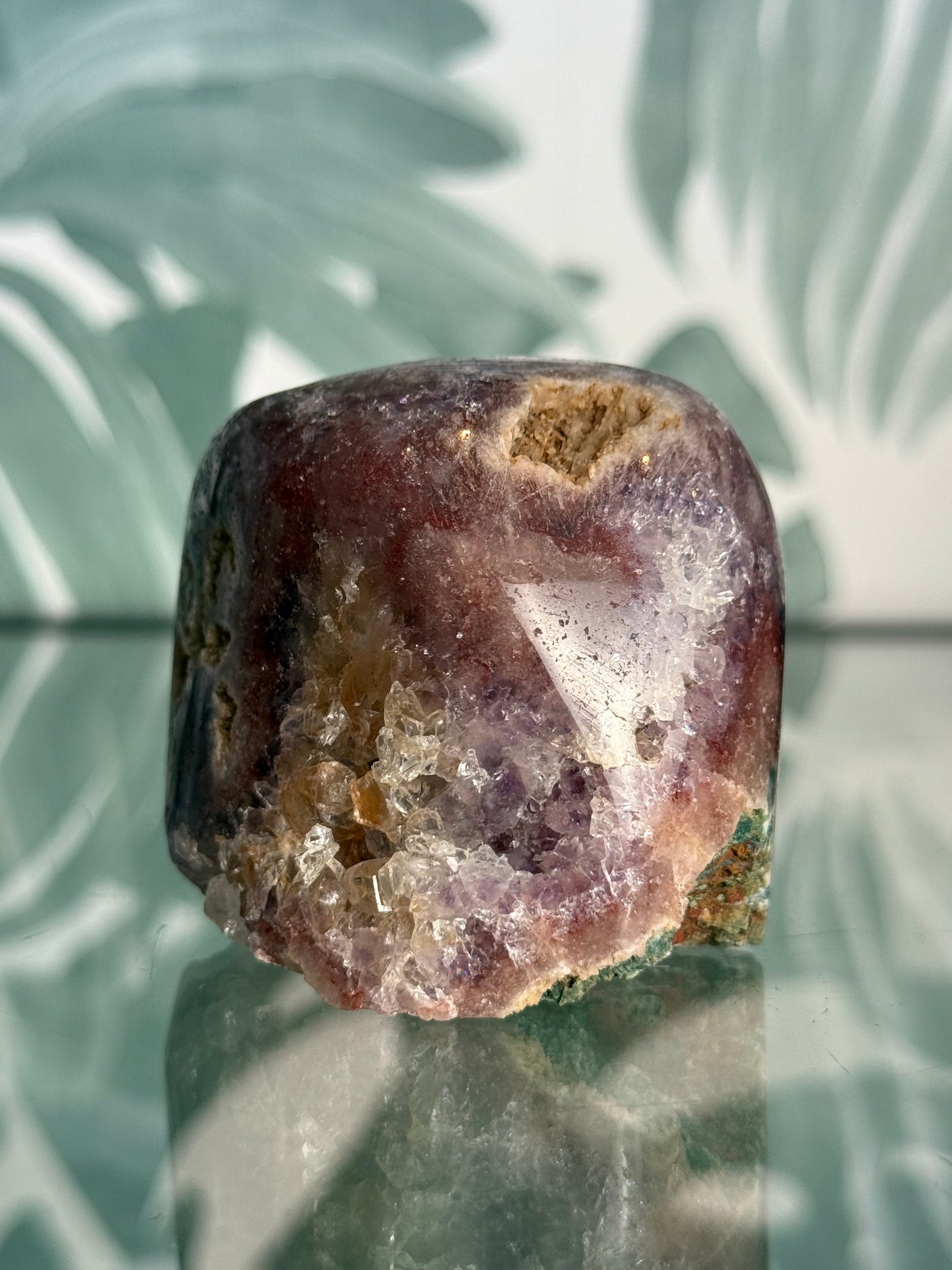 Roze amethist op standvlak - no.189