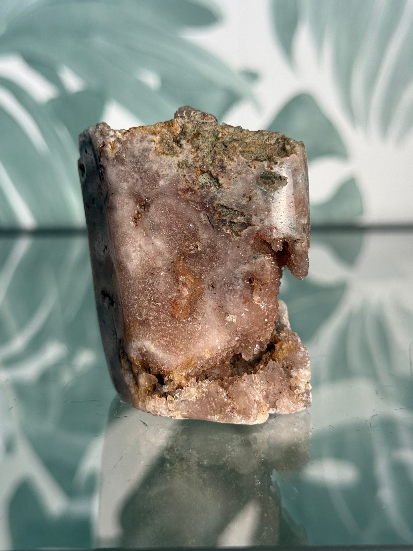Roze amethist op standvlak - no.190