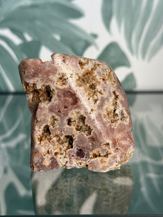 Roze amethist op standvlak - no.192