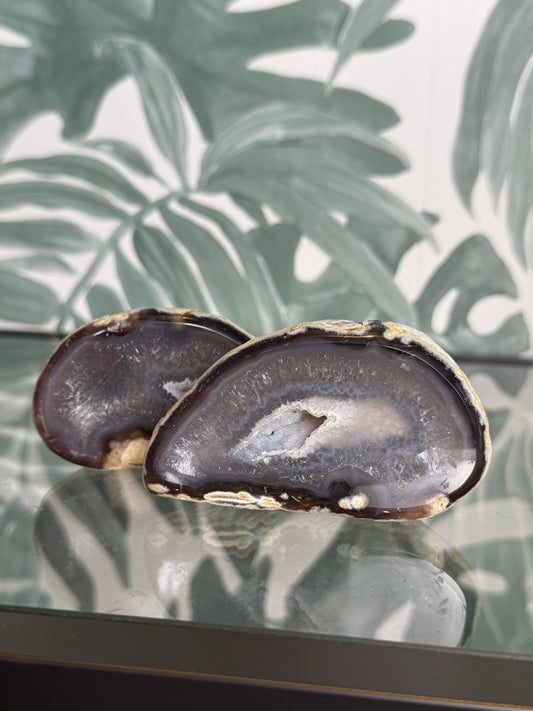 Agaat geode paar #no.43