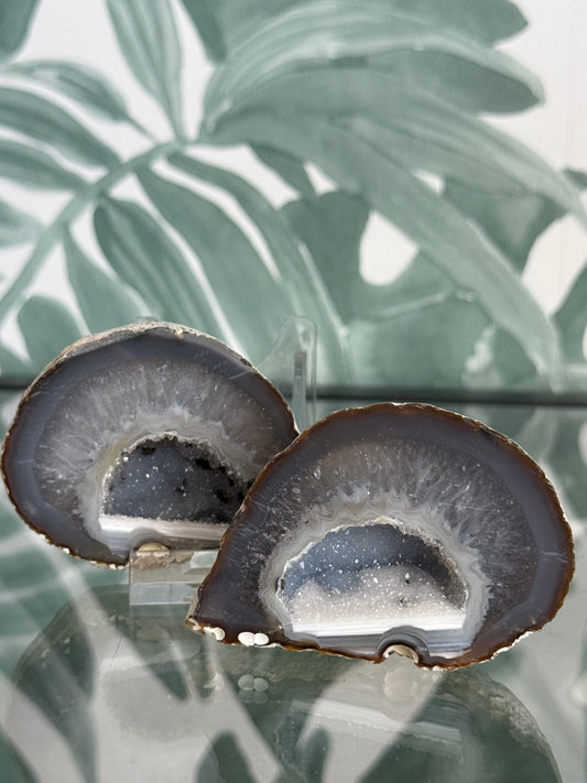 Agaat geode paar #no.18