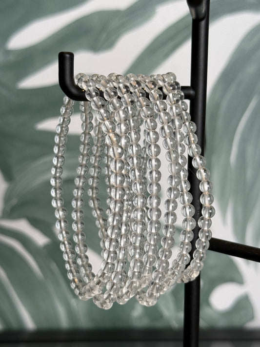 Bergkristal armband 4 mm – helderheid, energie & balans