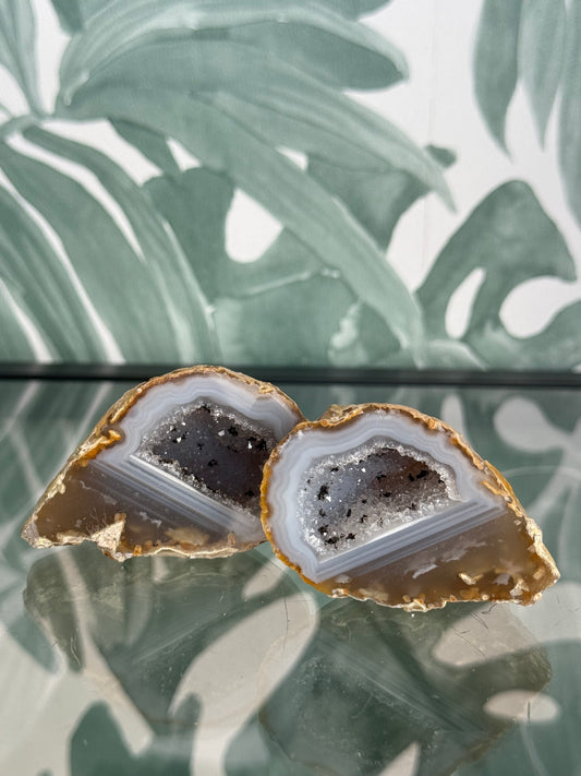 Agaat geode paar #no.10