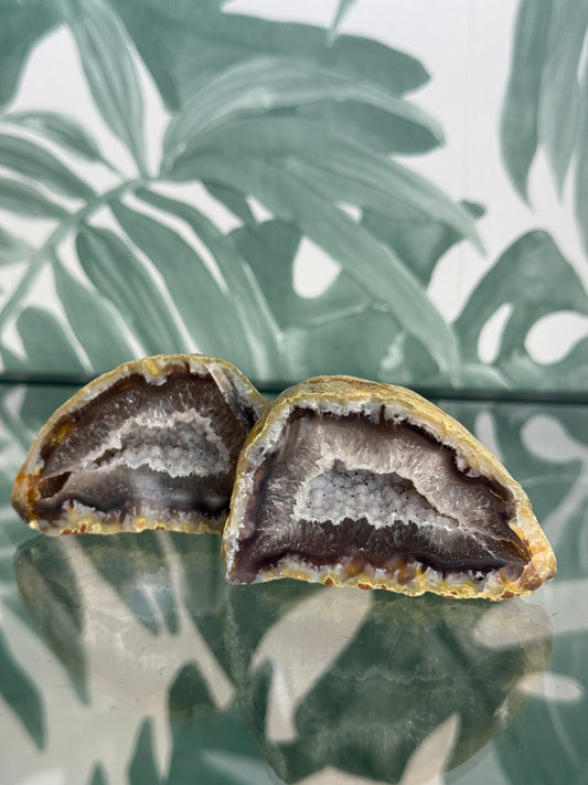 Agaat geode paar #no.2
