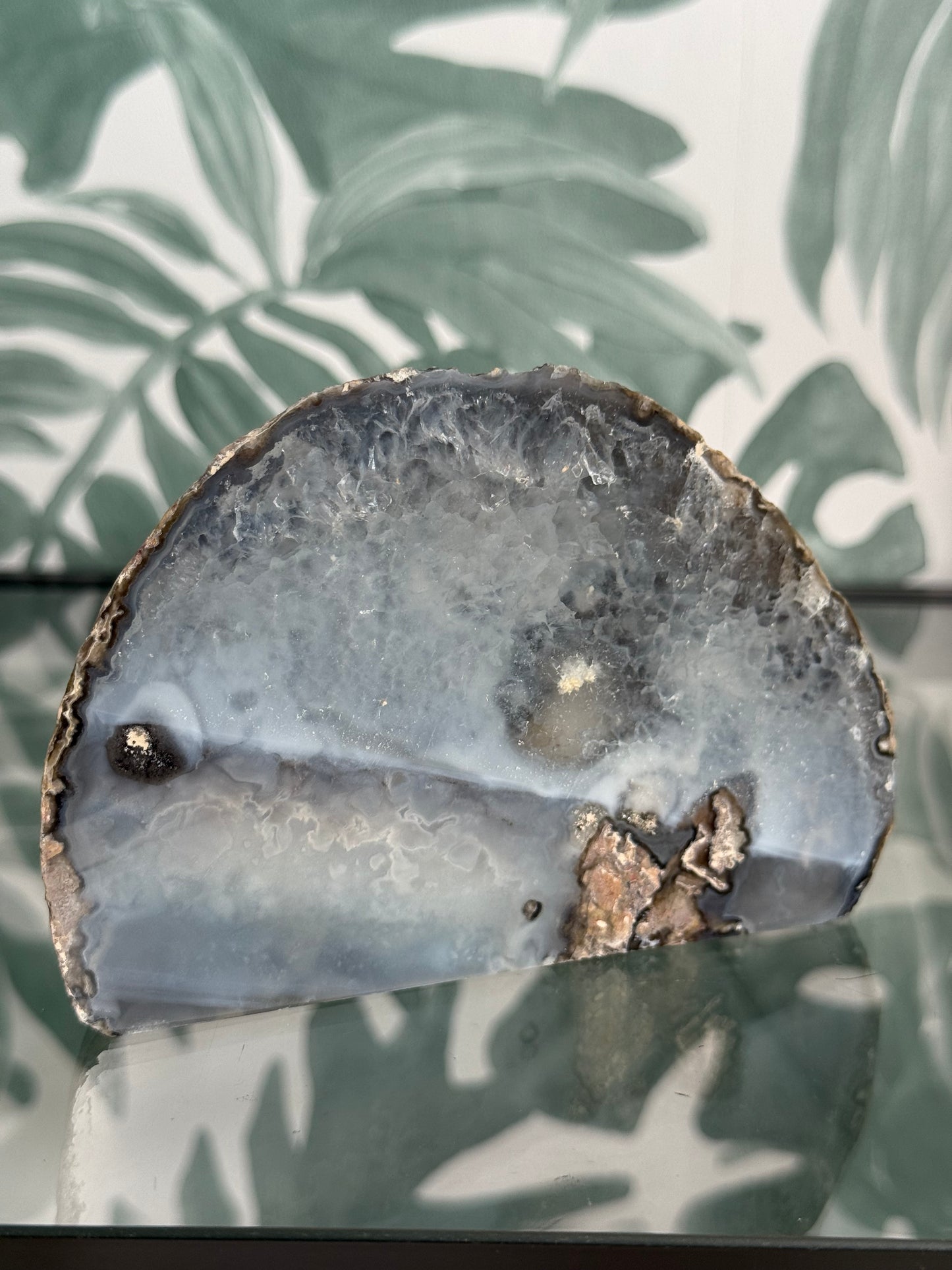 Agaat geode op standvlak #no.35