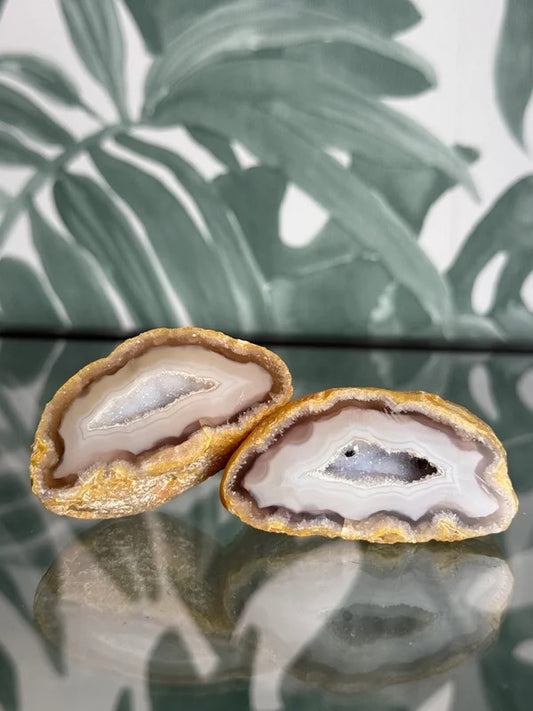 Agaat geode paar #no.16
