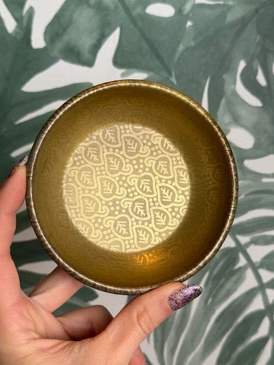 Schaaltje goud (blad)