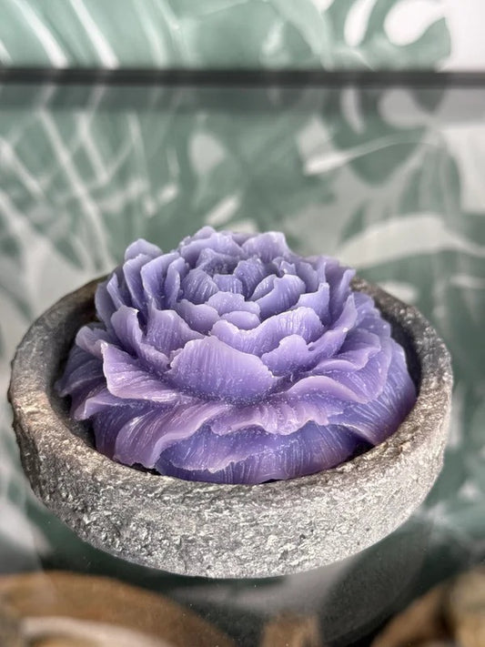 Amberblokje Roos - Lavendel