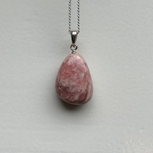 rhodochrosiet hanger 925 (liefde & compassie)