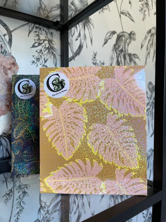 Cadeauverpakking monstera glitter